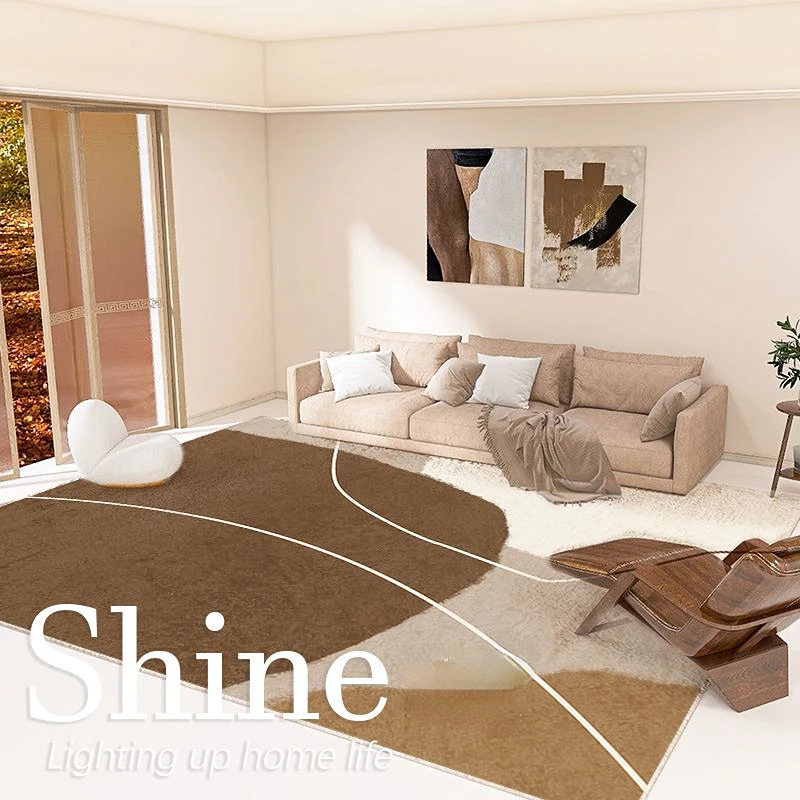

Modern Ins Style Fluffy Carpets for Living Room Decoration Home Thickened Bedroom Area Rugs Soft Warm Floor Mats Customizable