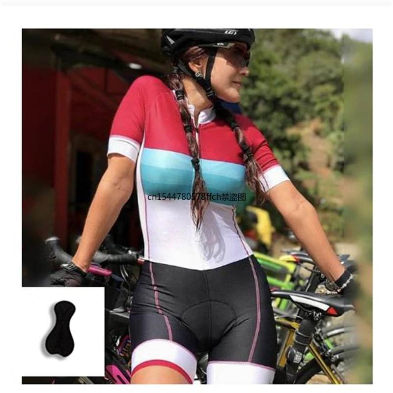 

Women's Sexy Black Triathlon Colombia Cycling Clothing Skinsuit Sets Jumpsuit Macaquinho Ciclismo Feminino Maillot Summer