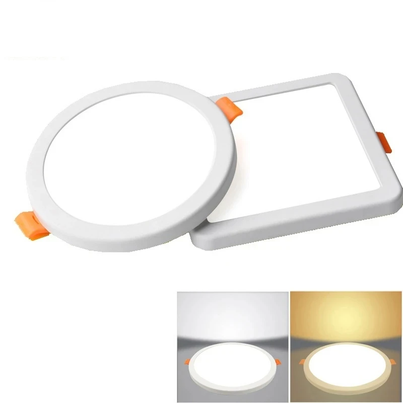 1 шт. AC 85-265 В ультратонкий круглый светодиодный панельный светильник 6 Вт 8 15 20