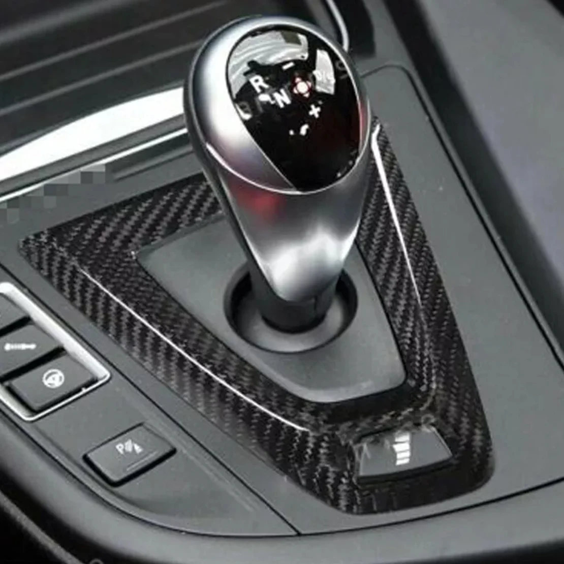 Черная центральная консоль из углеродного волокна панель переключения передач