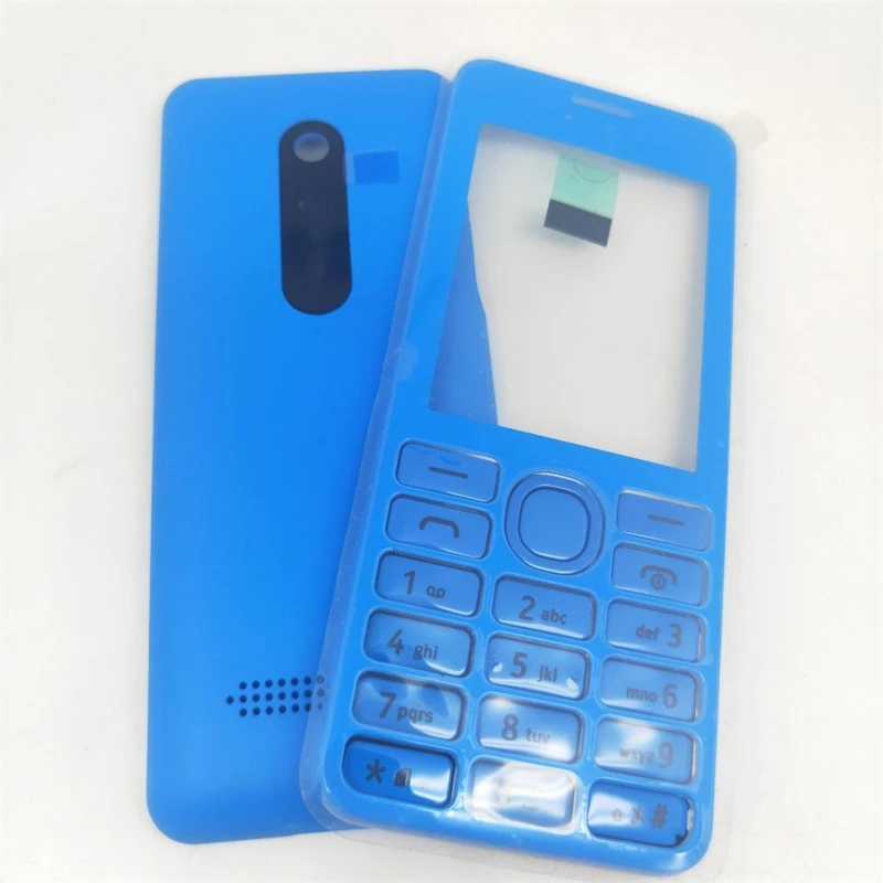 Оригинал для Nokia Asha 206 2060 полный корпус + задняя крышка аккумулятора клавиатура