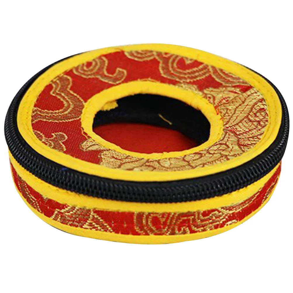 

Packing Box Bell Ring Set Pillow Storage Bags Finger Cymbals Belly Case Meditation