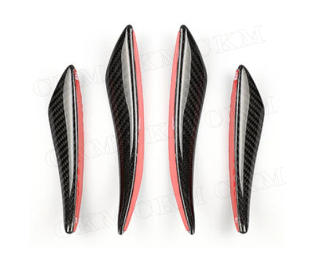 Передний бампер автомобиля из углеродного волокна спойлер сплиттер воздушный