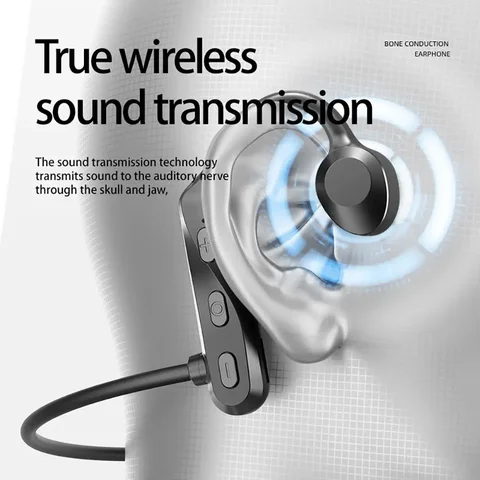 Беспроводная Bluetooth-гарнитура с костной проводимостью, водонепроницаемая