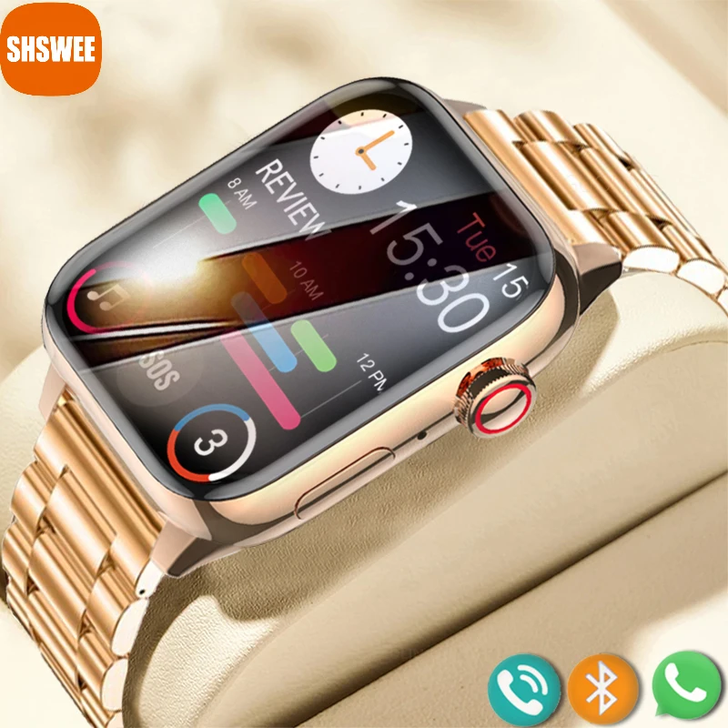 

Смарт-часы для Samsung, Apple, Xiaomi, Huawei, Bluetooth, фитнес-трекер, поворотная кнопка, шаг, блокировка экрана, Смарт-часы