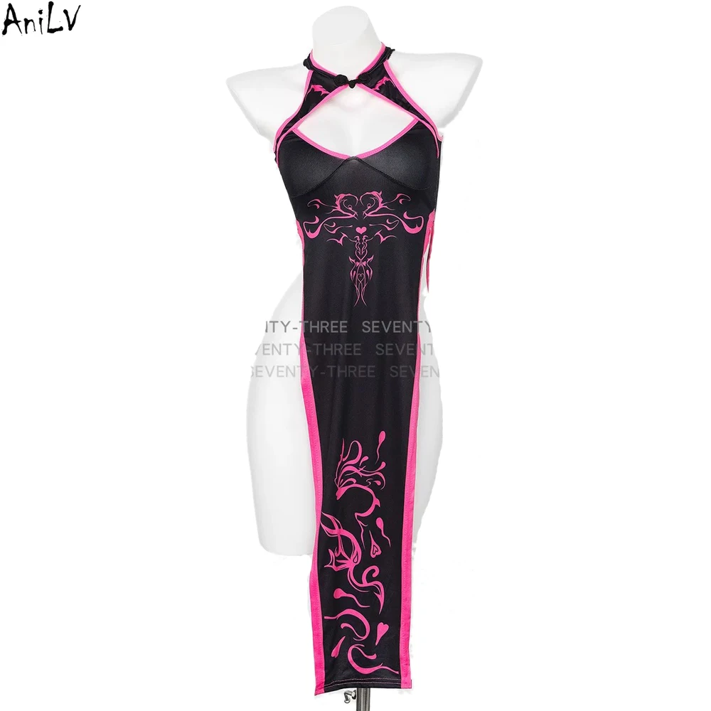 AniLV китайская мифология паук Гоблин Чонсам Сказочный Тотем платье униформа