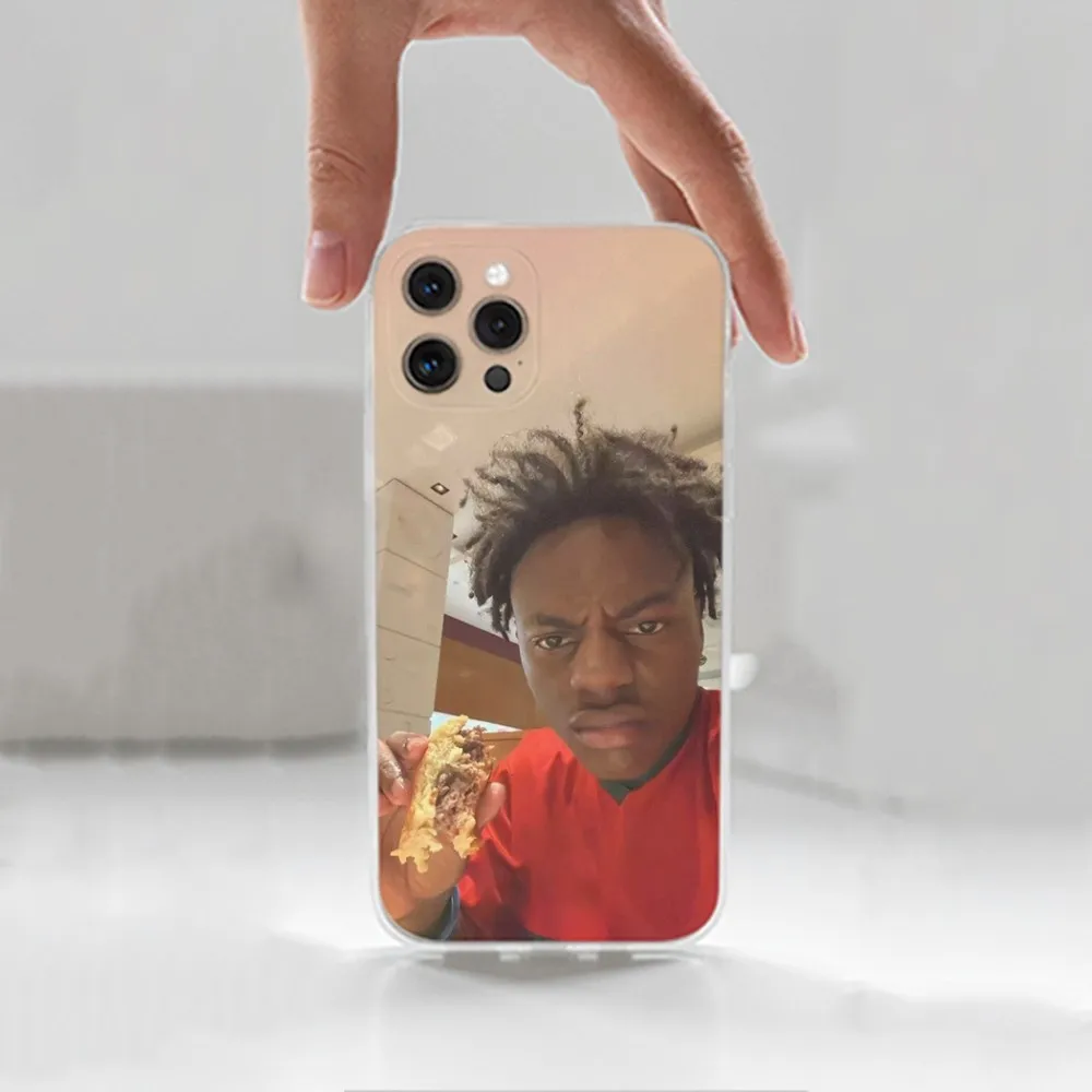Funny I-IShowSpeed Youtuber Case For iPhone 16 15 14 13 12 11 Plus Pro Max XR XS X 7 8 SE Mini Transparent Silicone