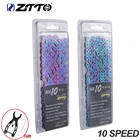 Велосипедная цепь ZTTO, 10 скоростей, горный велосипед, Фотокамера, цветная цепь, Ультралегкая цепь для кассеты, кассета, маховик, свободное колесо, 10 s