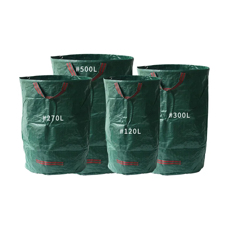 Garden Leaf Bag PP Plant Flower Garden Waste Bag Durable Reusable Waterproof Yard Leaf Weeds Grass Container Storage Bag