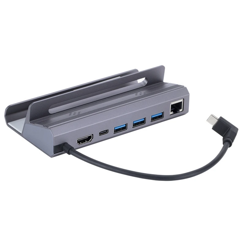 Концентратор USB Type C для совместимости с 4K 60 Гц RJ45 3.0 Steamdeck