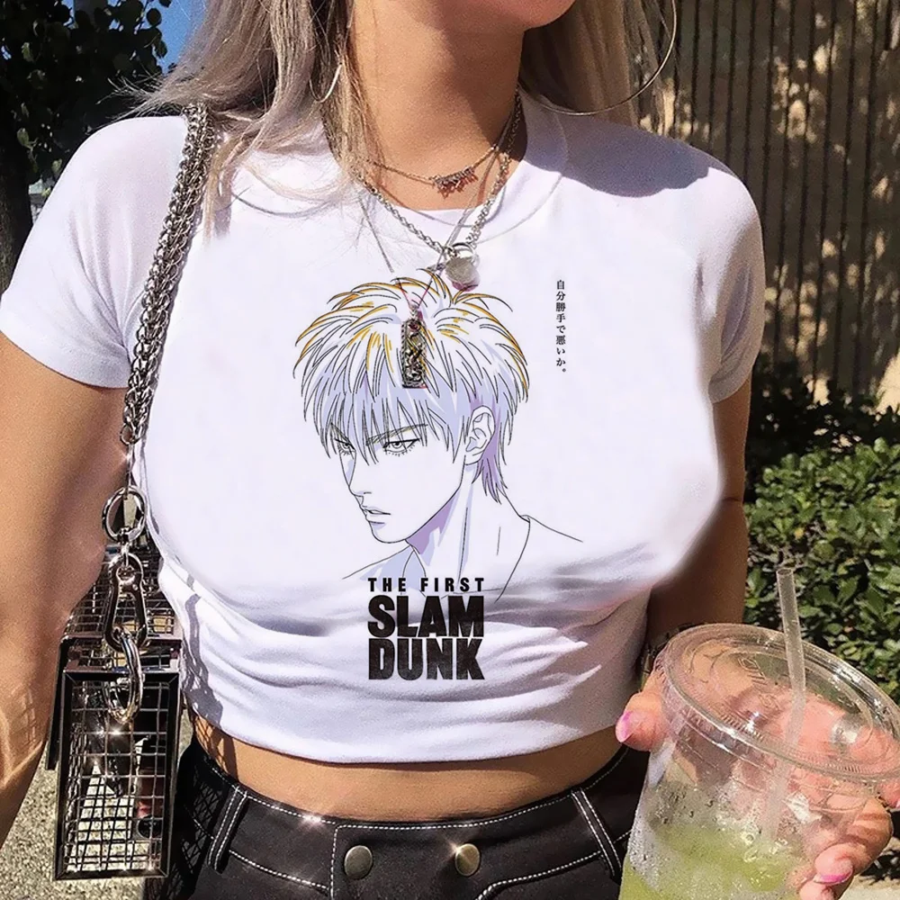 

Slam Dunk gothic vintage crop top girl graphic korean fashion kawai cyber y2k clothing clothes
