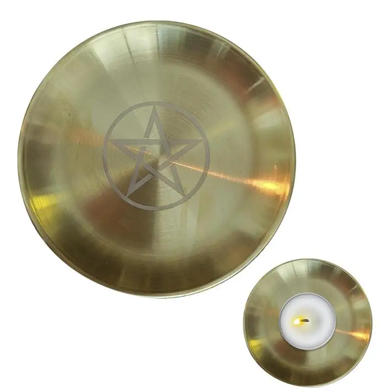 

Star Pendulum Board Serving Tray Candle Holder For Witch Supplies Divination Tools Witch Supplies For Ceremonies Decorations