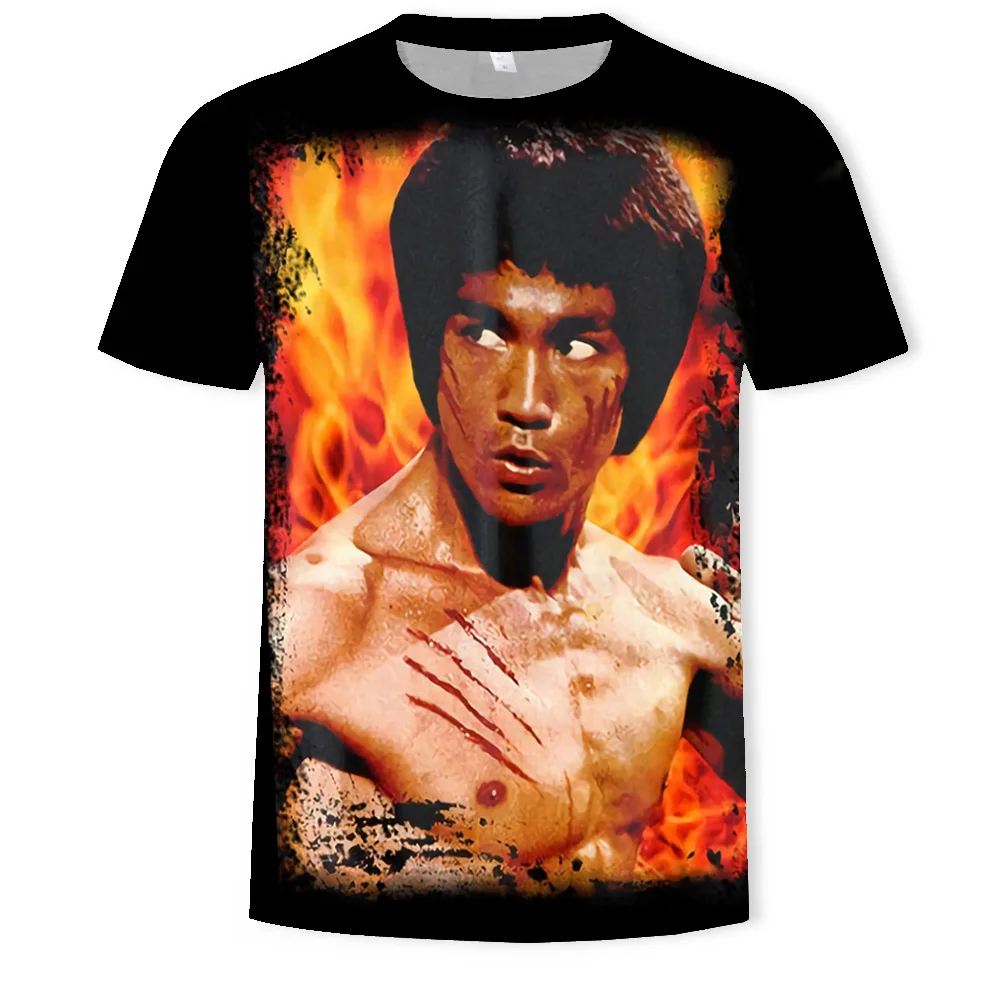 

2023 New Spring And Summer Fish Animation 3D Printing Men's T-Shirt Loose O Neck Short Sleeve Street Top Casual Sports Men's Clo