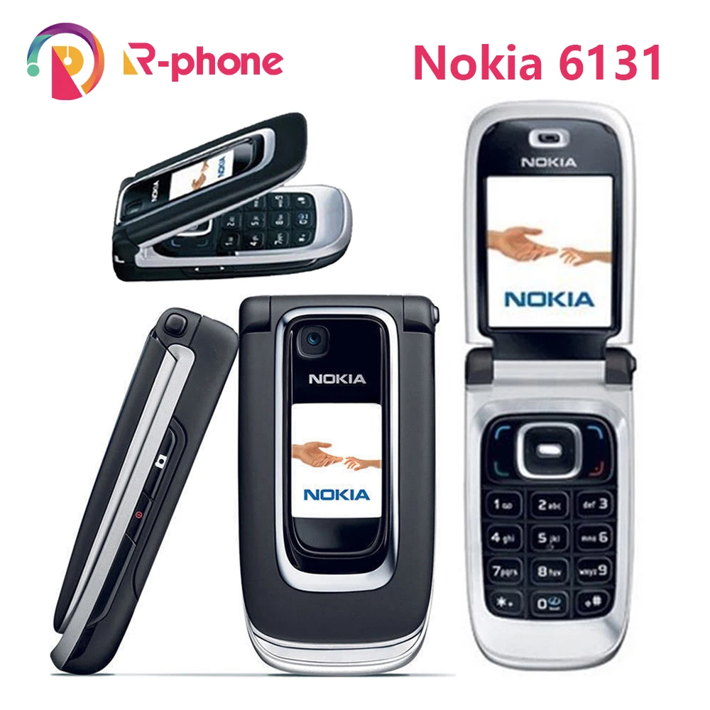 Nokia 6131 мобильный телефон розовый 2G GSM флип-телефон и Английский Арабский Иврит