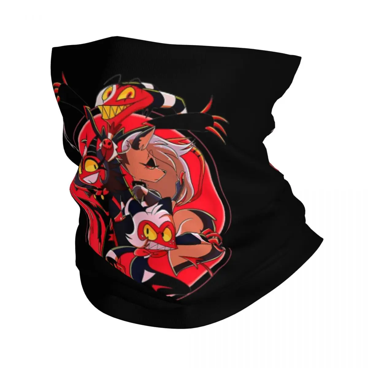 

Hazbin Hotel Cartoon Bandana Neck Cover Printed Helluva Boss Magic Scarf Multi-use Cycling Scarf Cycling Unisex Adult Winter