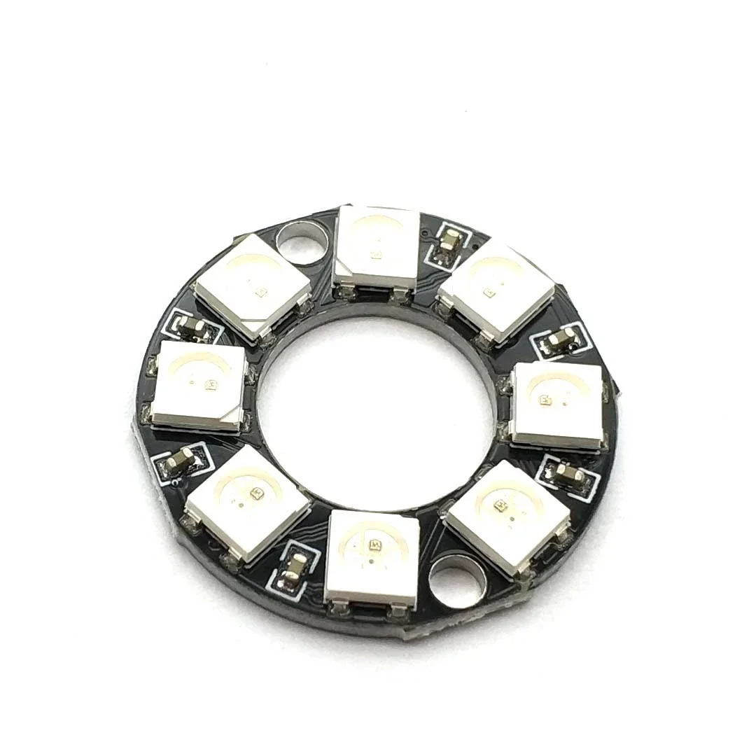 8 бит WS2812 5050 RGB светодиодный светильник кольцевой со встроенными драйверами для Uno