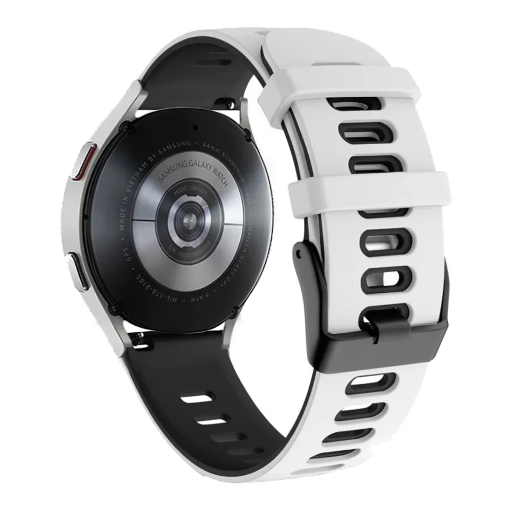Фото Ремешок 20/22 мм для Samsung Galaxy Watch 4 5/Classic/46mm/42mm/Active 2, Gear S3/S2, силиконовый браслет, ремешок для Huawei GT/2/GT2/3 Pro №2