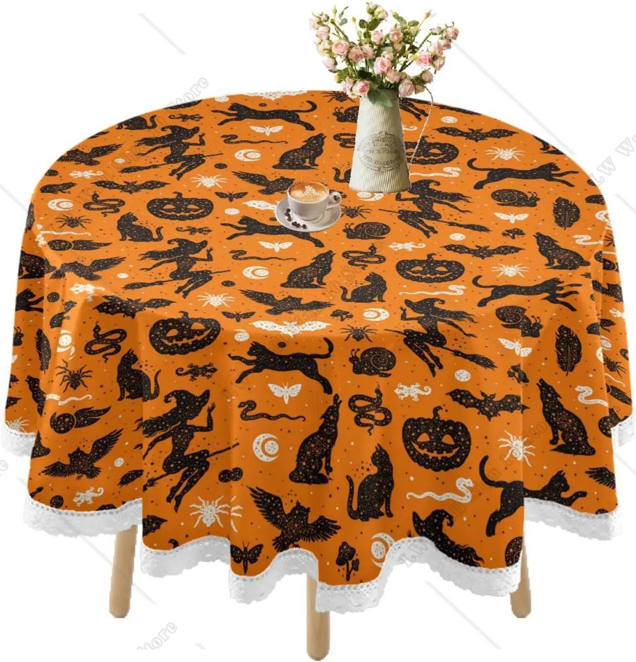 

Водонепроницаемая скатерть на Хэллоуин, 60 дюймов