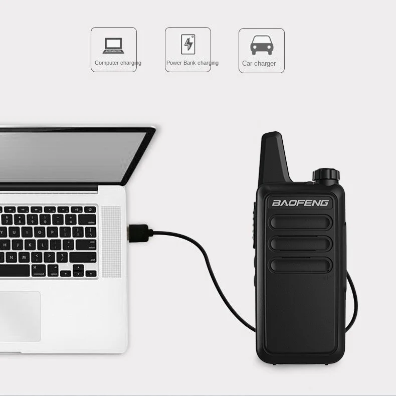 baofeng bf t7 a prefix antenna mini walkie talkie usb direct charging free global shipping