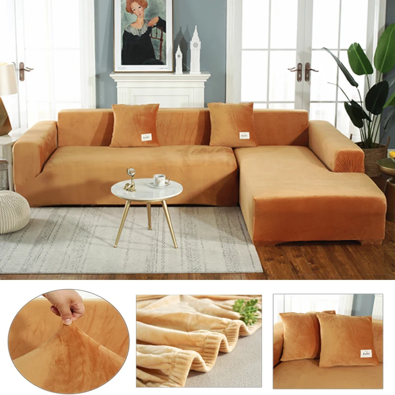 

Sofa cover velvet stretch sofa cover furniture protector, combination s home sofa cover, L-shaped sofa cover