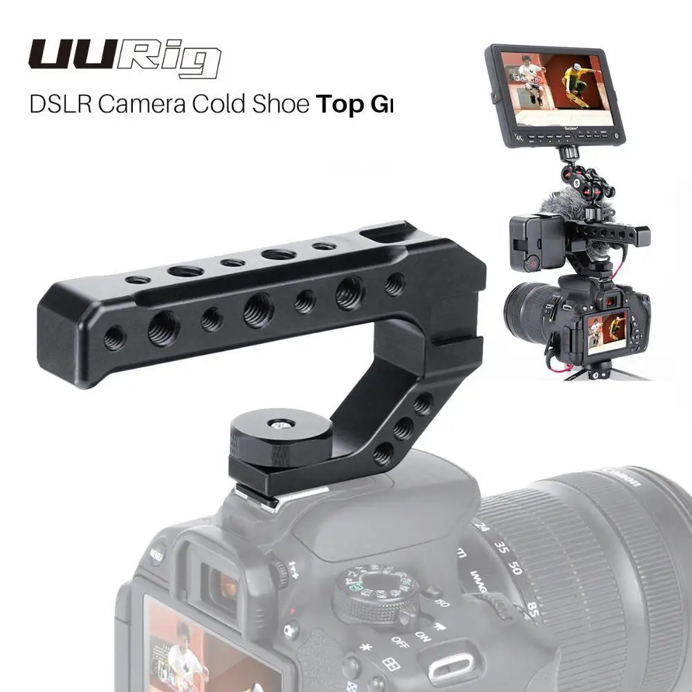 

Universal Handgrip for Sony Nikon Canon Pentax UURig R005 DSLR Camera Top Handle Grip Cold Shoe Adapter Mount