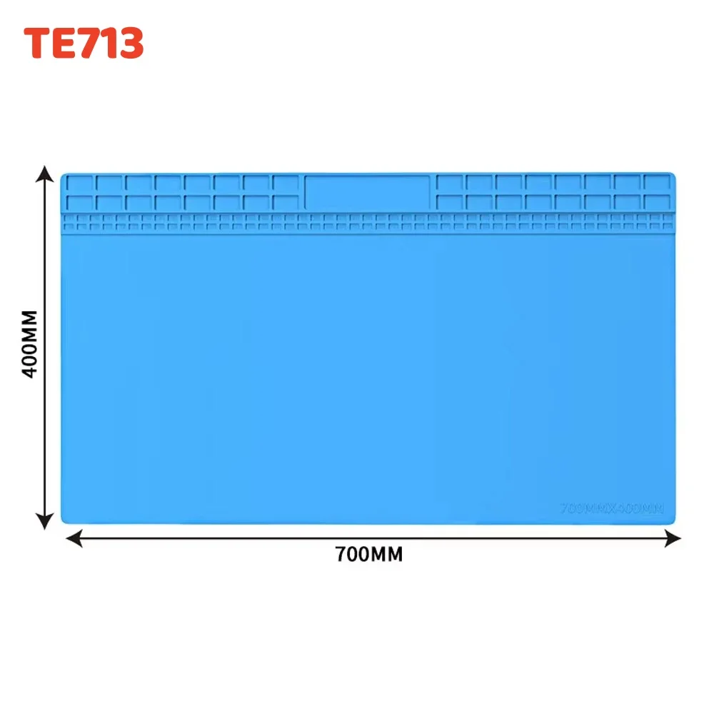 

Термостойкая силиконовая паяльная площадка синяя