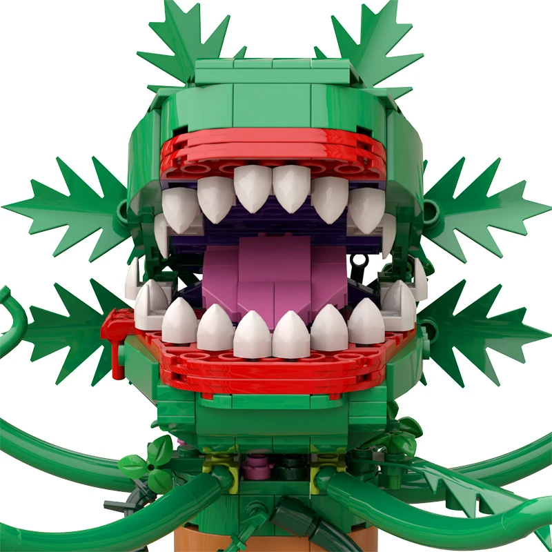 

MOC Audrey II -Little Shop of Horrors Chomper Flower Building Blocks Set Man-eating Plant Bonsai Bricks Model Toys Kid Xmas Gift