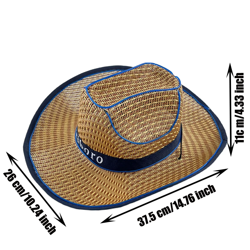 Новый стиль светодиодная ковбойская шляпа пляжный маскарадный концерт ночной