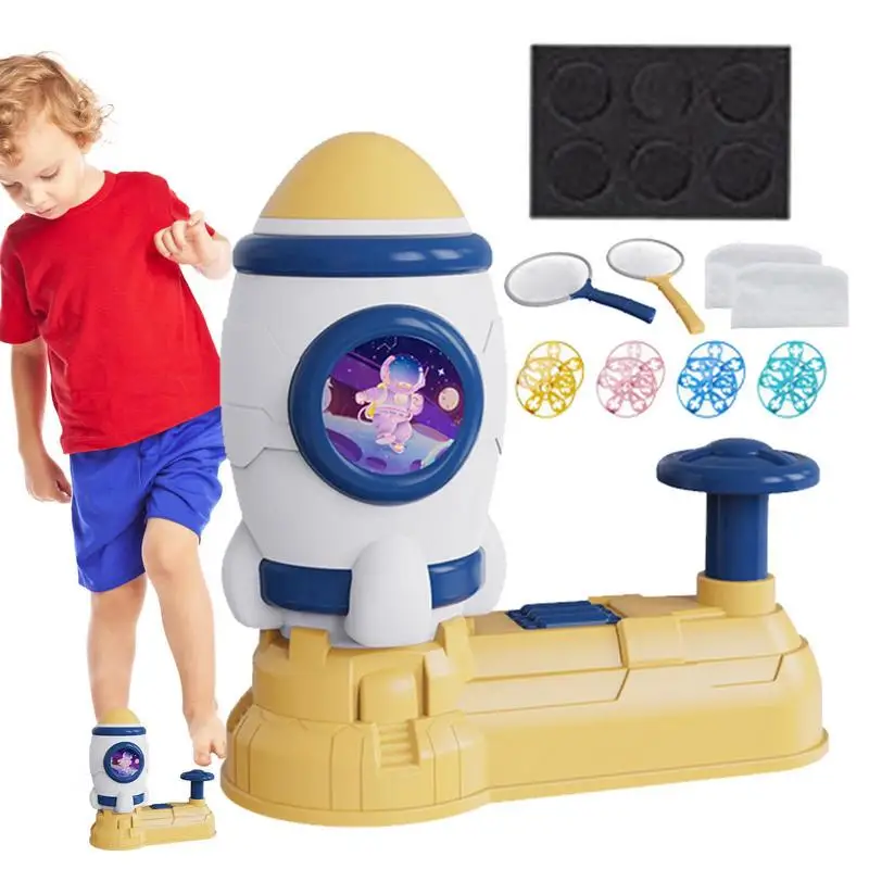 

Flying Disc Launcher Toy Flying Discs For Kids Fun Outdoor Games Toy For Kids Flying Saucer Machine Step-on For Girls Boys