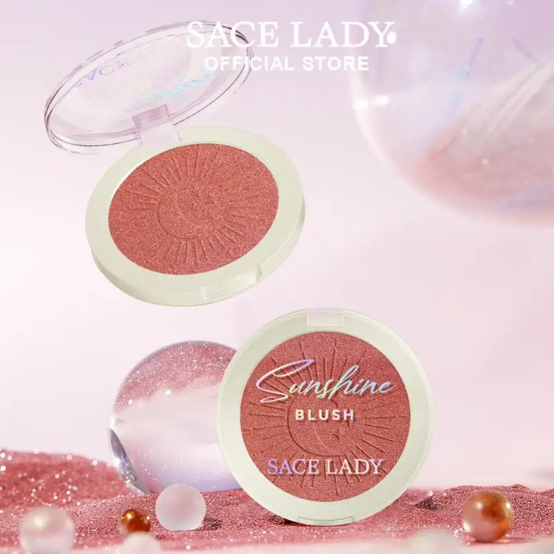 

SACE LADY Blush Palette Matte Mineral Powder Blusher Red Rouge Cheek Tint Orange Peach Blush Contour Makeup Korean Cosmetics
