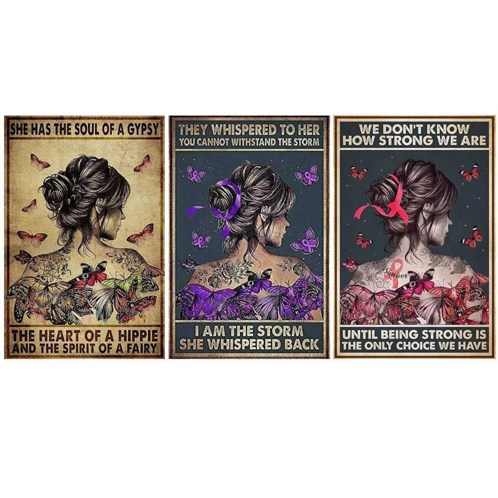 5d сделай сам алмазная живопись винтажные постеры для леди Я шторм вышивка