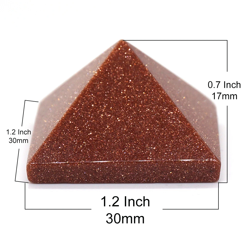 Пирамида из натурального камня 30 мм