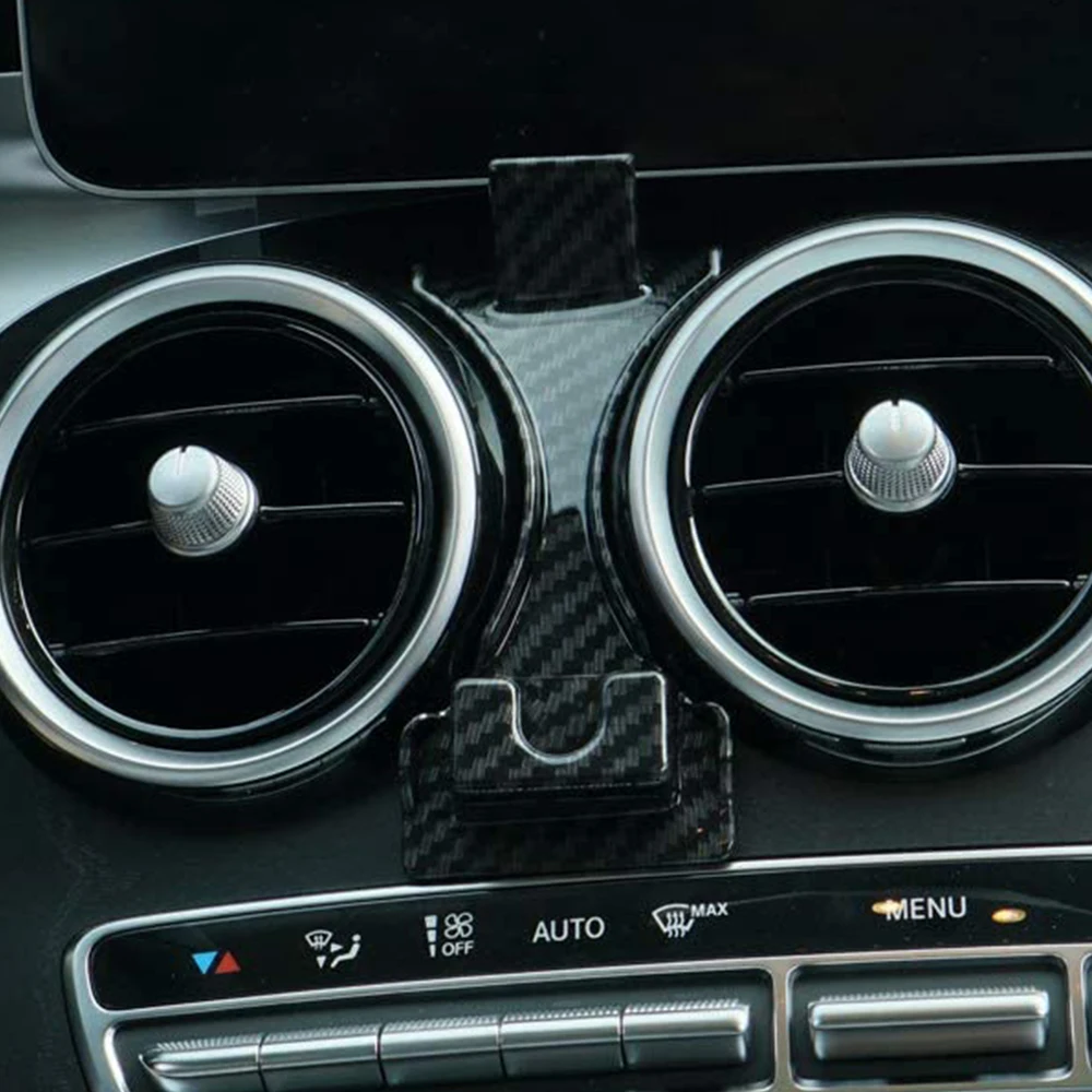 

Автомобильный держатель для телефона Carbon Line, кронштейн для Mercedes-Benz C Class W205 2020 2019, держатель для телефона, подставка для Mercedes-Benz C Class 2019