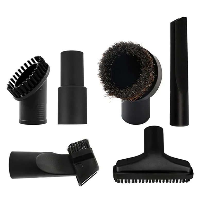 

Cleaner Brush Head Suction Tips Nozzle Adapter Swivel Head Professional Attachment Kits Vacuum Cleaner Accessories 6Pcs