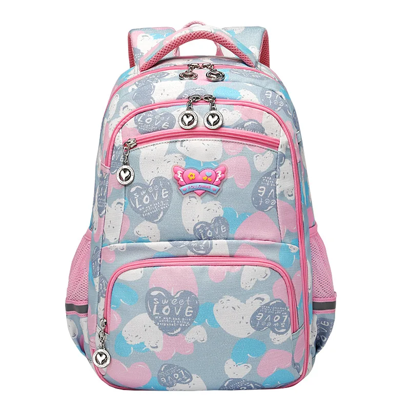 

Girls' Schoolbags Love Print Student Backpacks Children's Backpacks