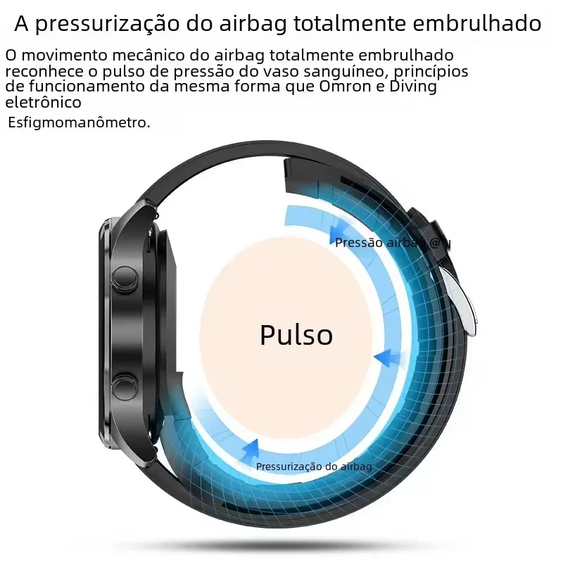 Смарт-часы для мужчин надувной ремешок точно измерение артериального давления