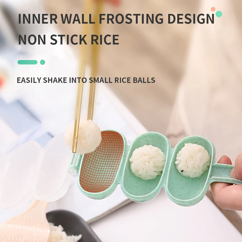 

2PC/Set Creativity Rice Ball Molds Sushi Mold Maker DIY Sushi Maker Onigiri Kitchen Sushi Making Tools Bento Accessories