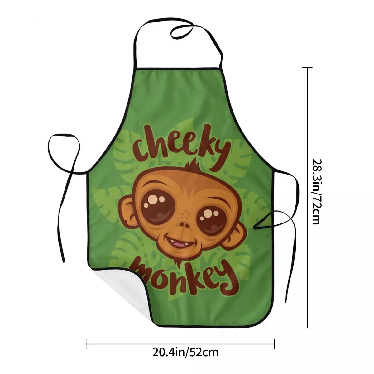 Фото Фартуки Cheeky Monkey с героями мультфильмов Simian, фартуки для шеф-повара, приготовления пищи, выпечки, нагрудник без рукавов, кухонный сарафан для уборки для женщин и мужчин, садоводства №5