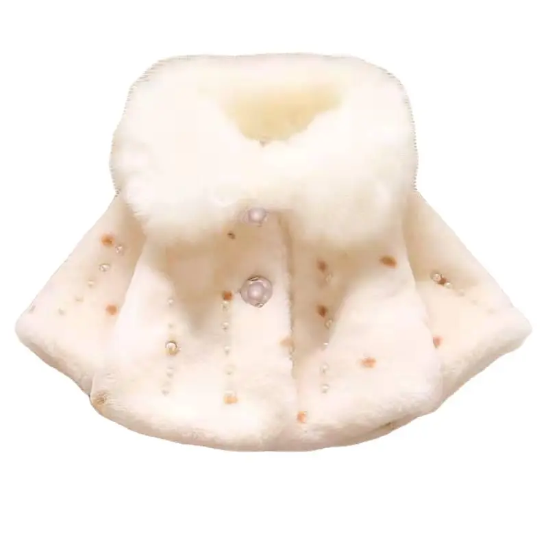 Girls Coat Winter Kids Faux Fur Jacket Fashion Thick Velvet Cloak Baby Toddler Girl Cotton Warm Cute Outerwear For Children | Детская