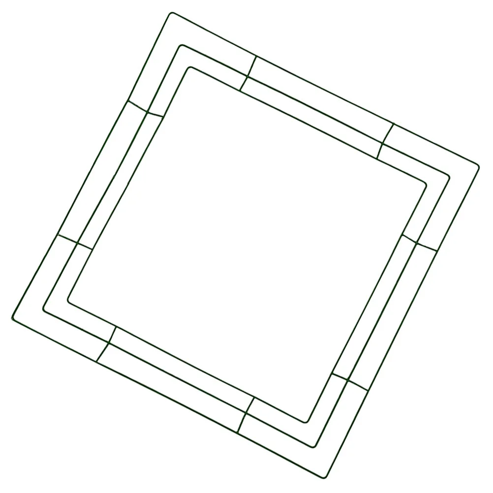 Украшение гирлянды DIY цветочные рамка квадратный венок аксессуары украшают