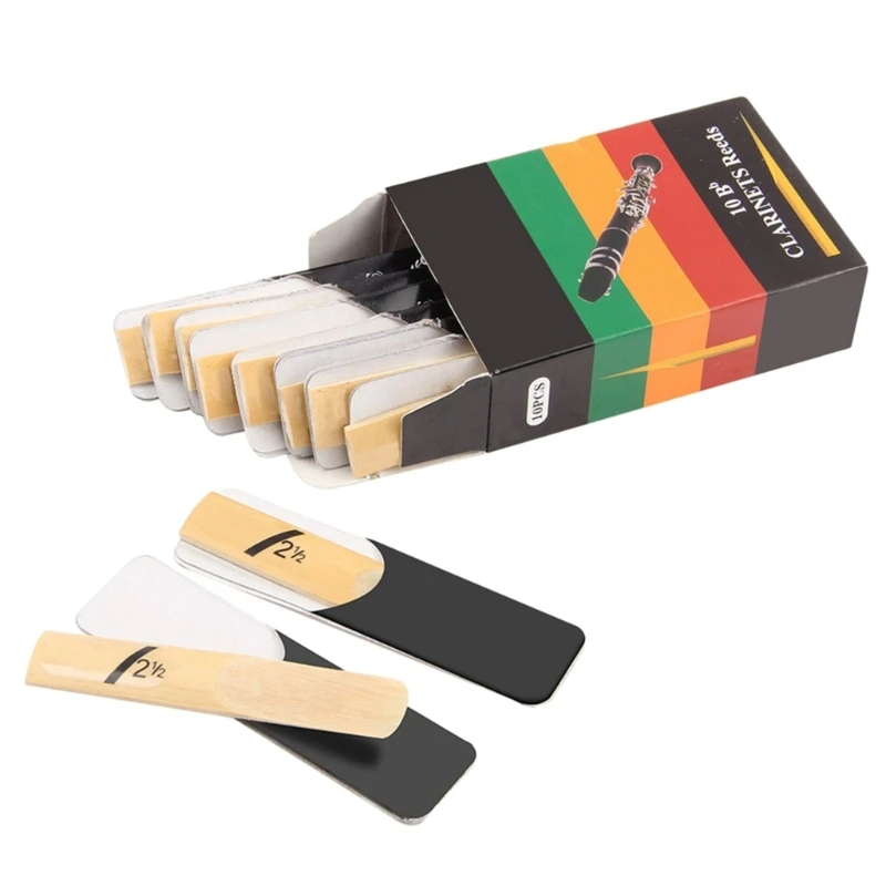 

10pcs Bb Tone Strength 1.5/2.0/2.5/3.0/3.5/4.0 Traditional Reeds for Kid, Adults