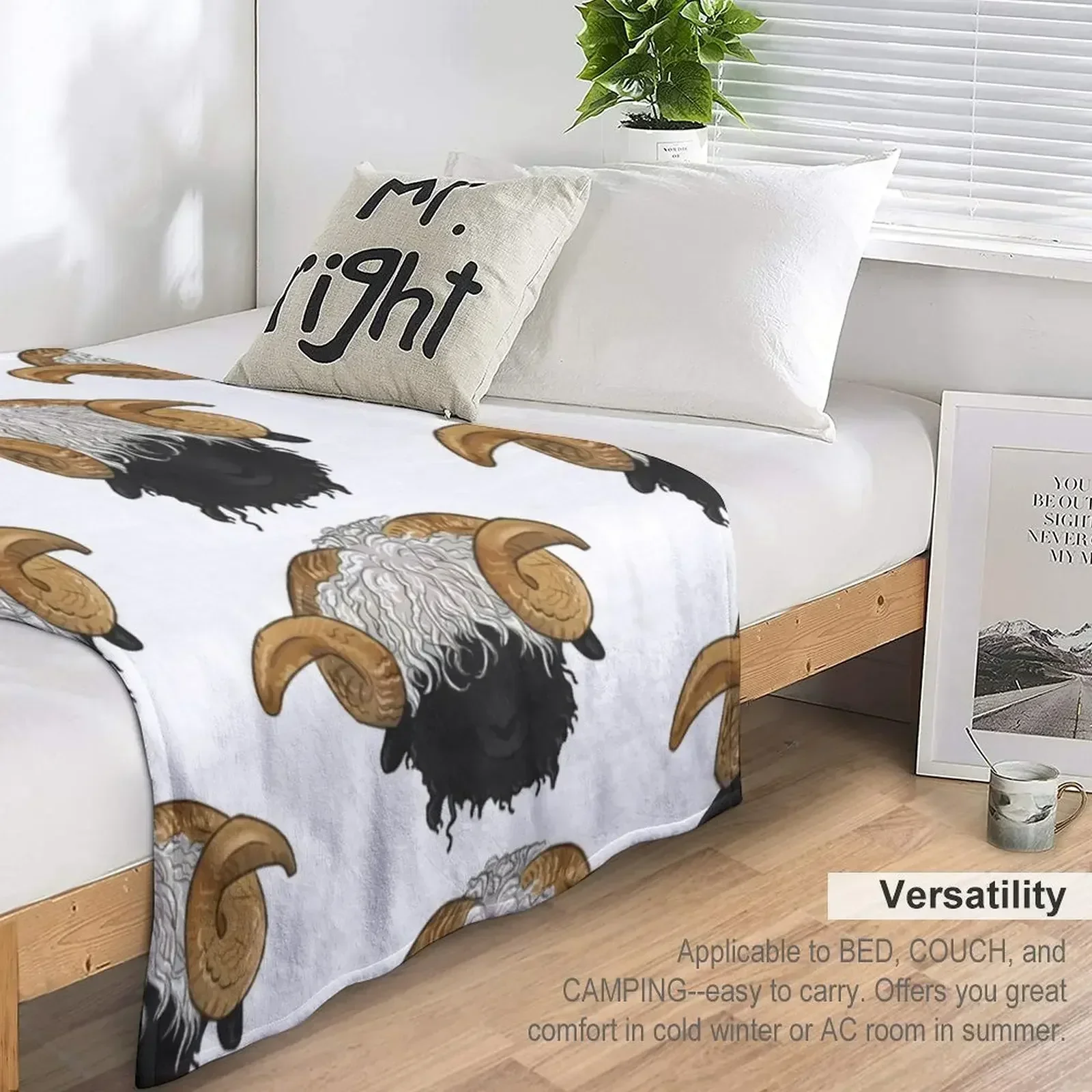 Valais Blacknose овечье одеяло среда для малышей гигантский диван декоративные одеяла