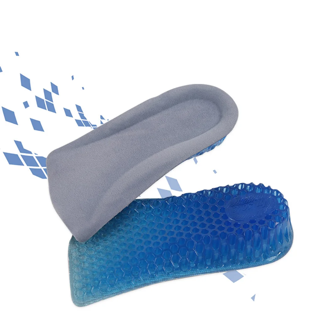 

Height Increasing Shoe Inserts Lift Pad Invisible Heel Shock Absorbing Increase Insole Silicone Insoles Honeycomb