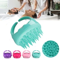shampoo brush hair scalp massager wet and dry hair shampoo brushes soft silicon rubber brush for women pet hair cleaning