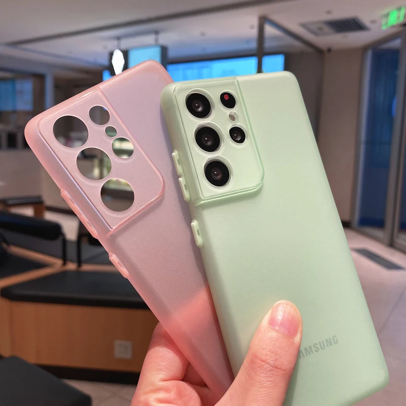 0 3mm ultra thin soft tpu phone case for samsung galaxy s22 s21 plus note 20 ultra a72 a52 s10 5g a32 4g slim matte back cover free global shipping