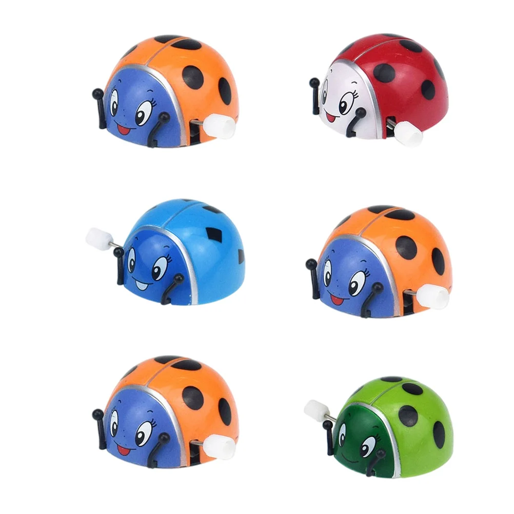 

6 шт., детская пластиковая игрушка «божья коровка»