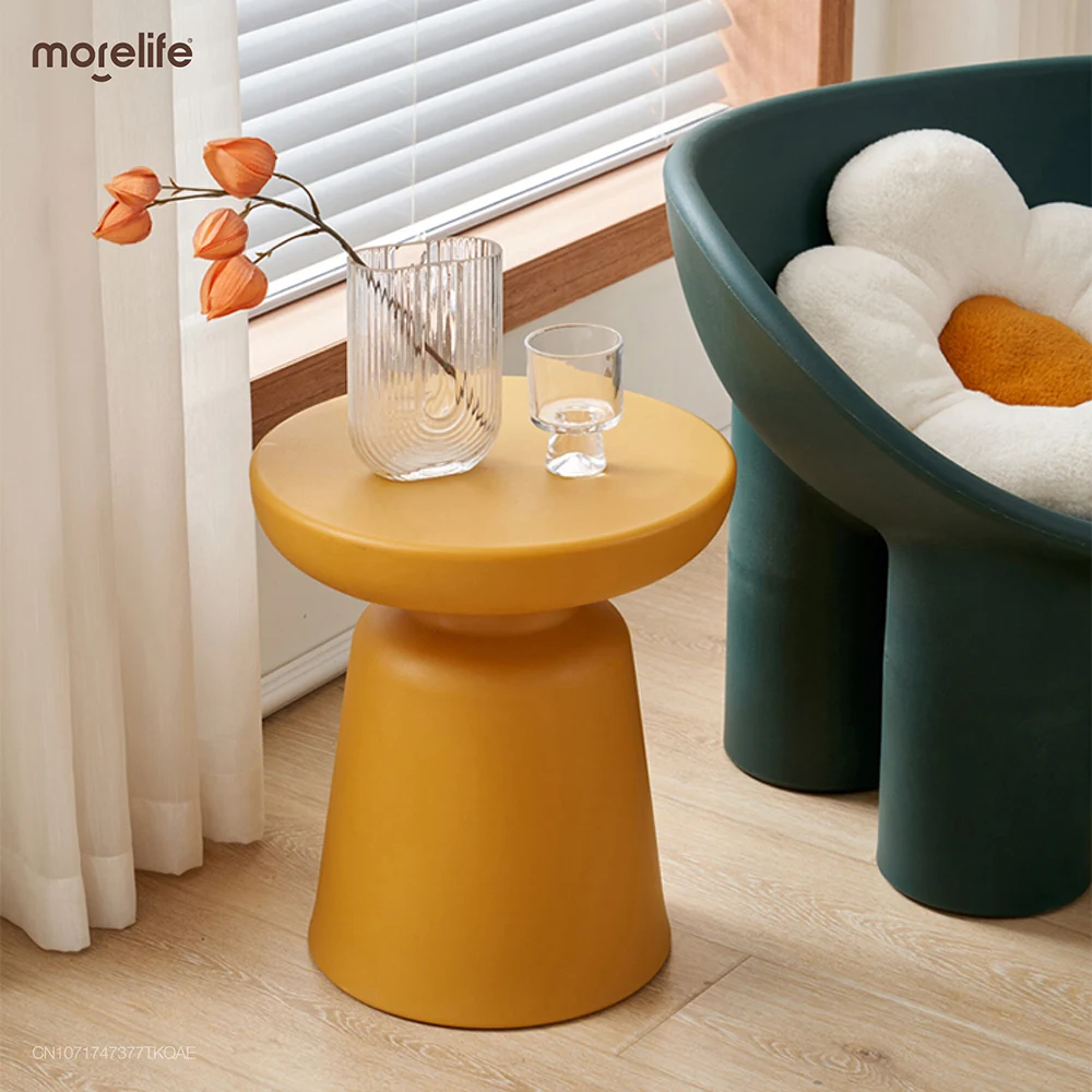 

Small Round Coffee Table Sofa Side Table Living Room Porch Ottoman Tea Table Home Small Apartment Designer Low Sofa Table