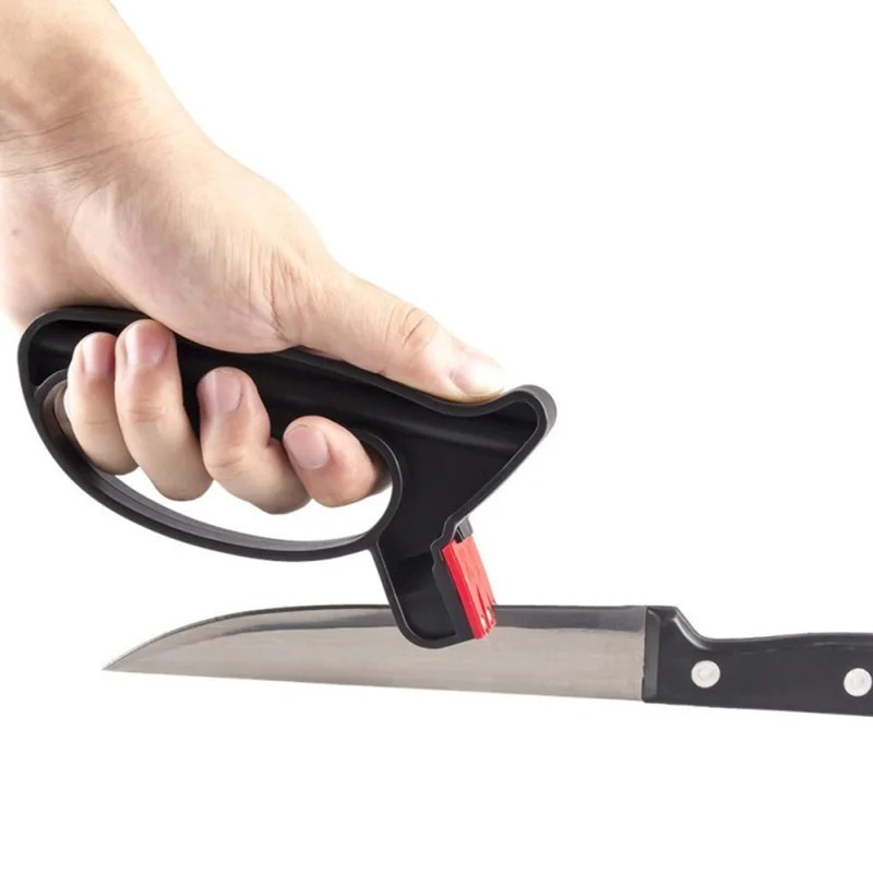 

Newest 2 In 1 Knife Sharpener For Handheld Knife Scissor Blade Sharpening Tools Easy To Use Grindstone Kitchen Tools Sharpeners