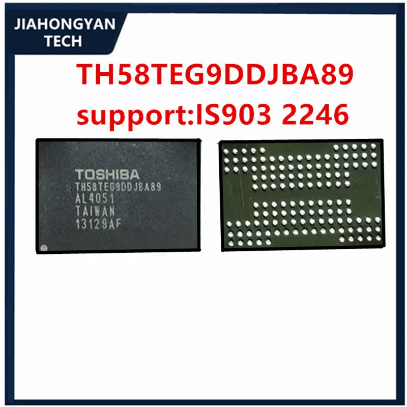 

TH58TEG9DDJBA89 For Toshiba 64g MLC high speed flash memory chip BGA132 solid state particle 9DDJ