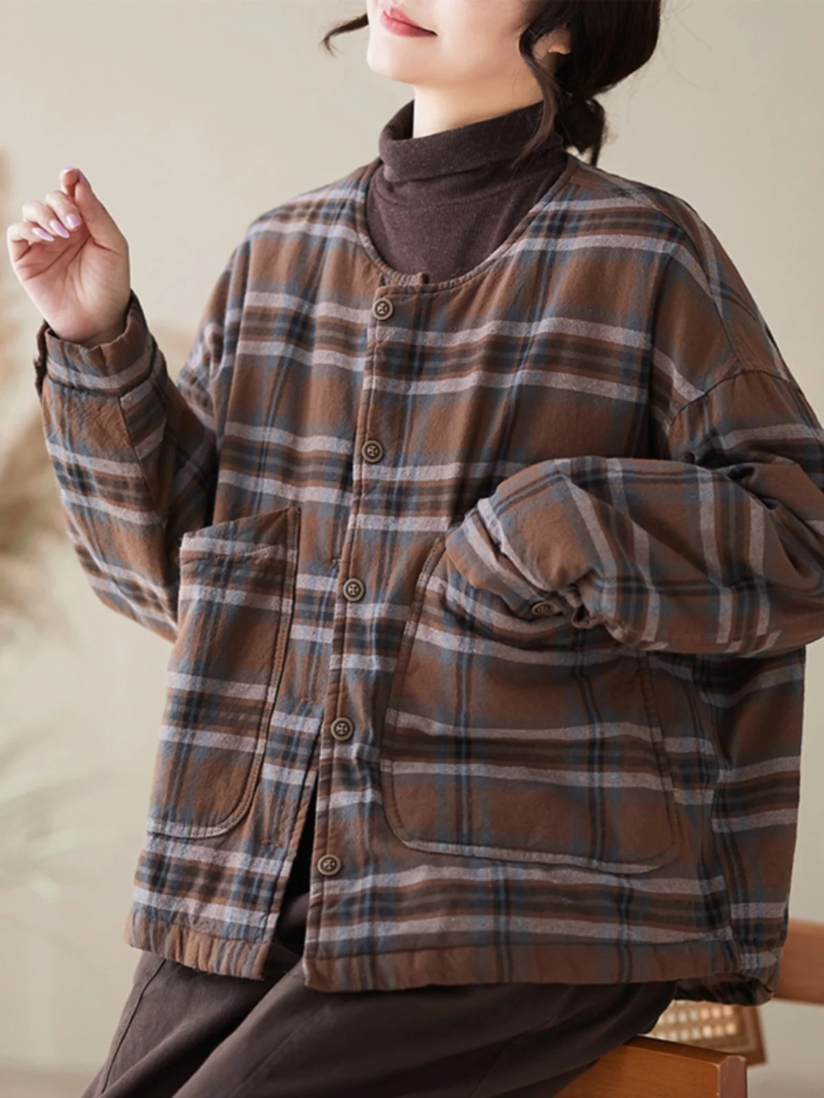 Итальянский бренд изъятие из шкафа зимний льняной пуховик в стиле ретро с